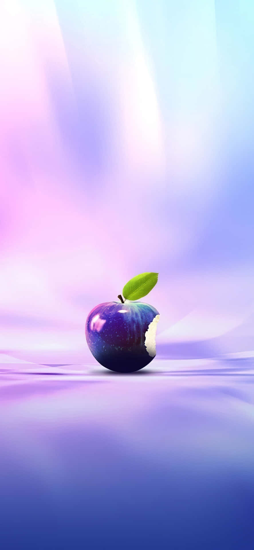 Purple Iphone X Apple Logo Background