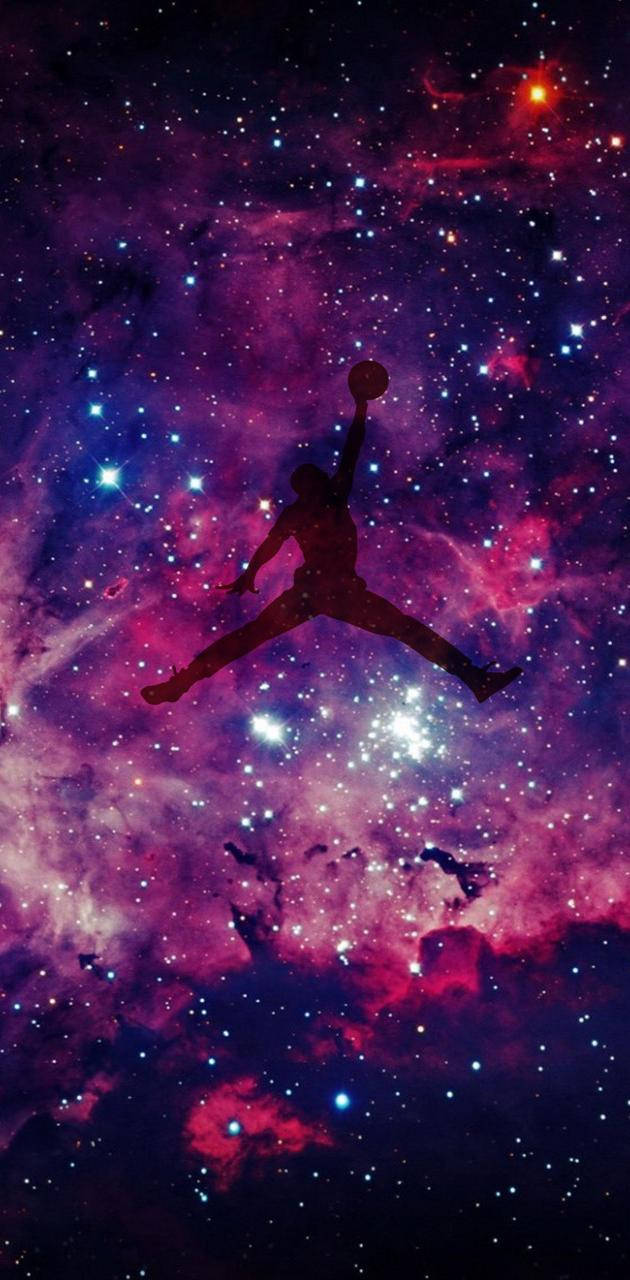 Purple Jordan Darkness Jump Background