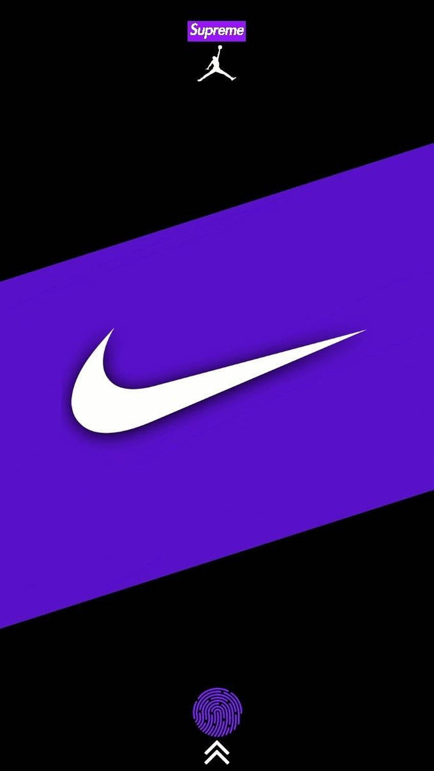 Purple Jordan Nike Logo Background