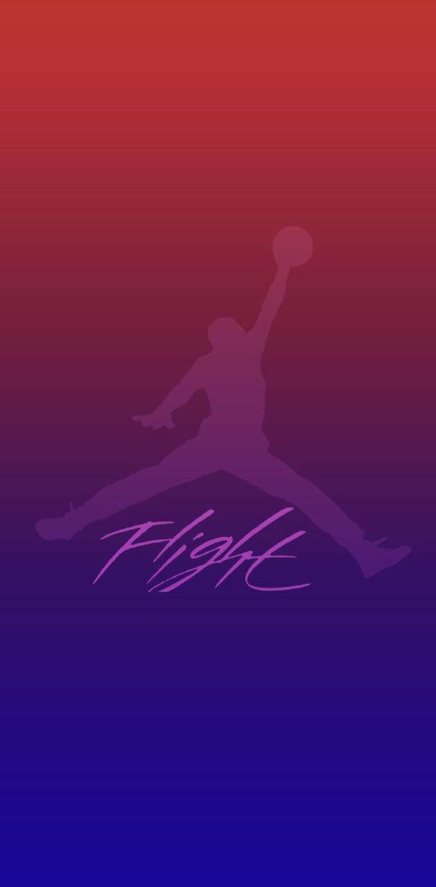 Purple Jordan Red Blue Background