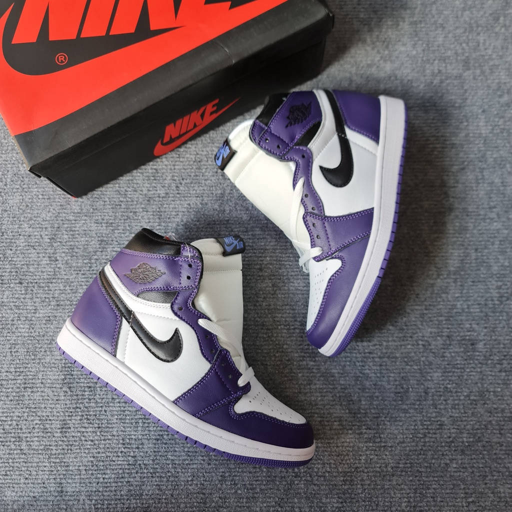 Purple Jordan With Box Background