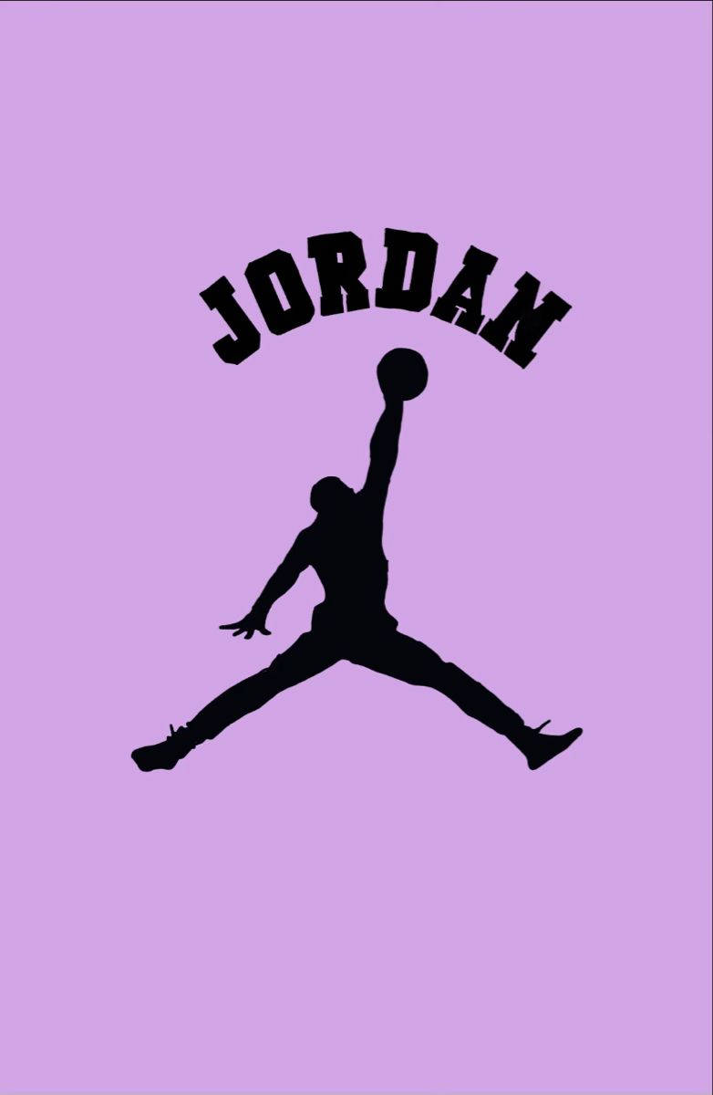 Purple Jordan With Name Background