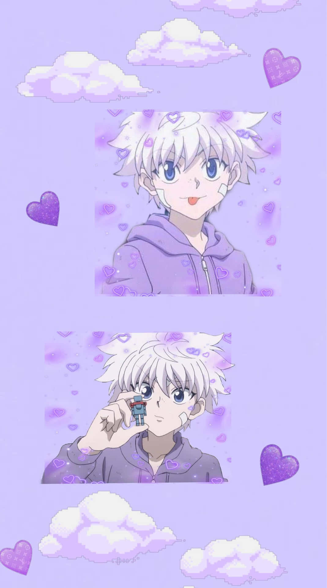 Purple Killua Hunter X Hunter Pfp Background