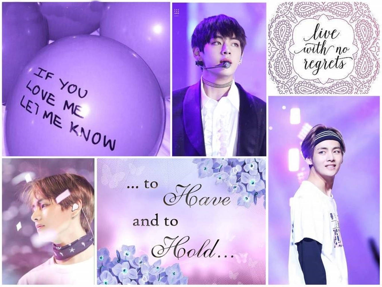 Purple Kim Tae-hyung Aesthetic