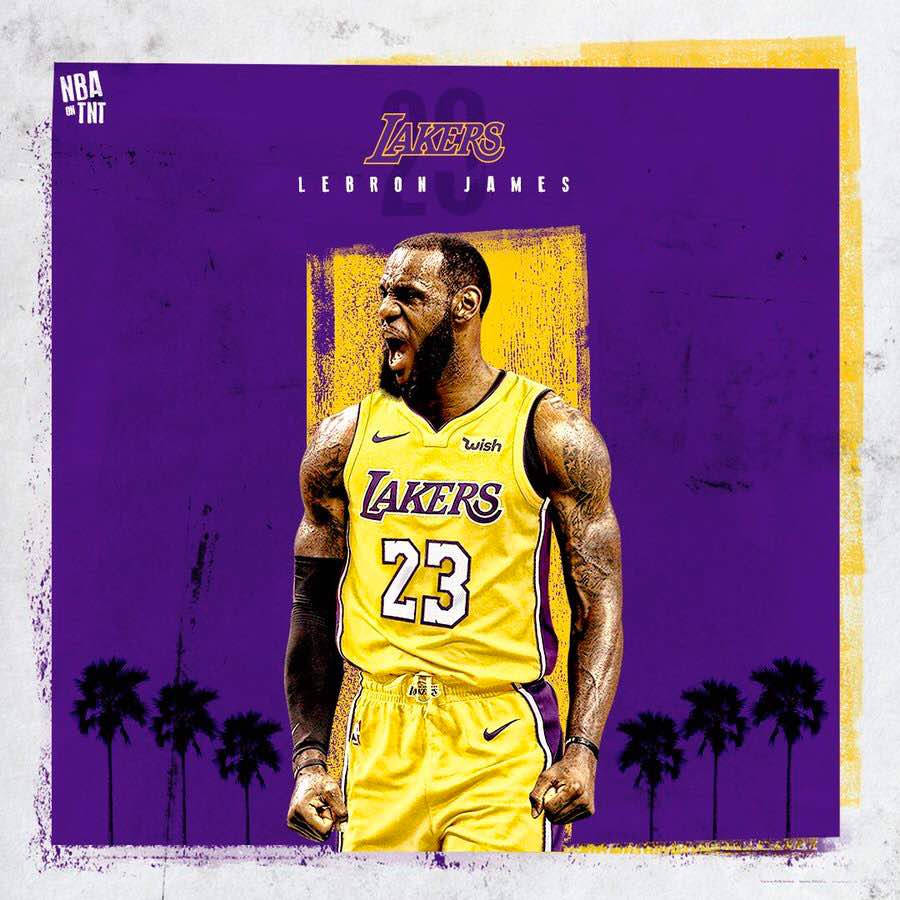 Purple Lebron James Lakers Background