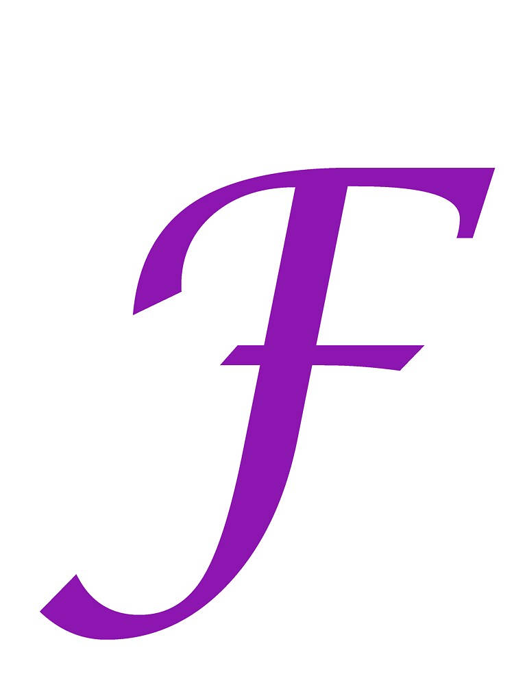 Purple Letter F Background