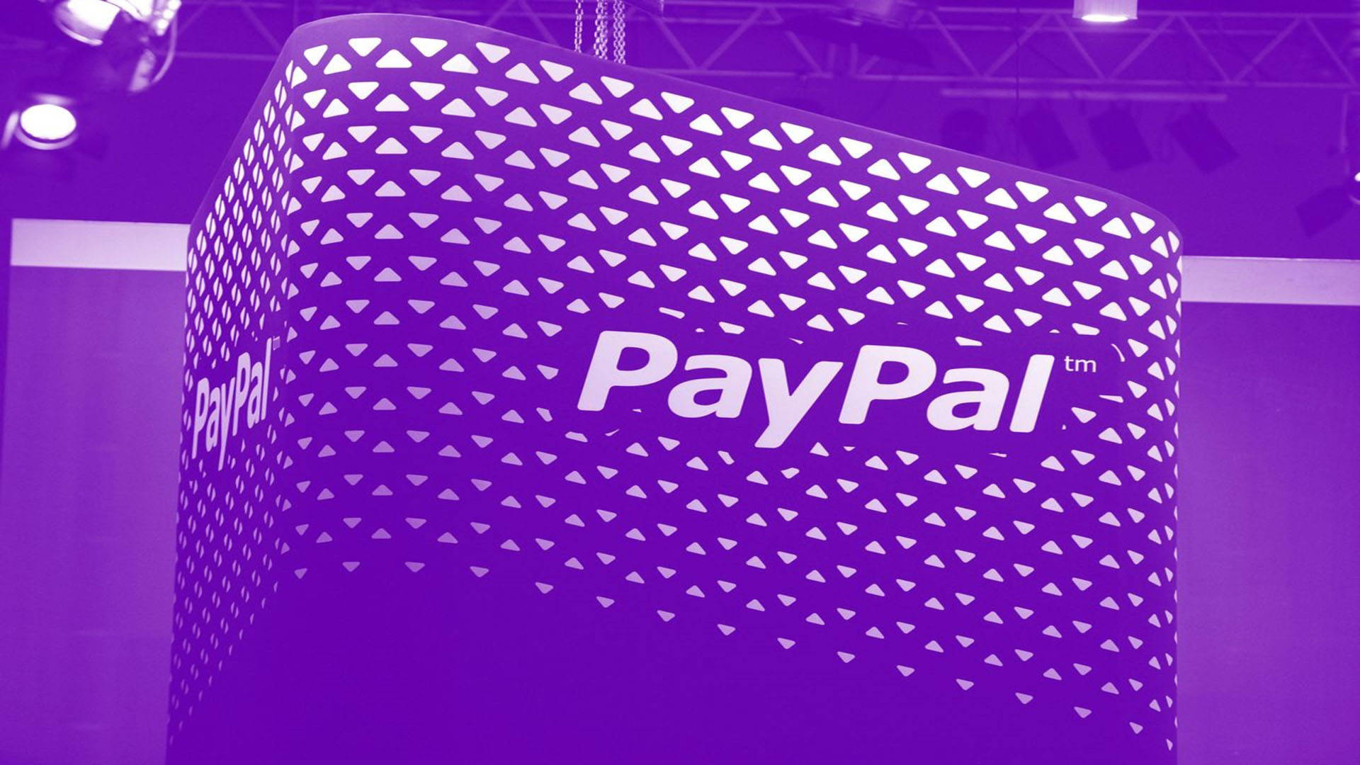 Purple Light Fixture Paypal Logo Background