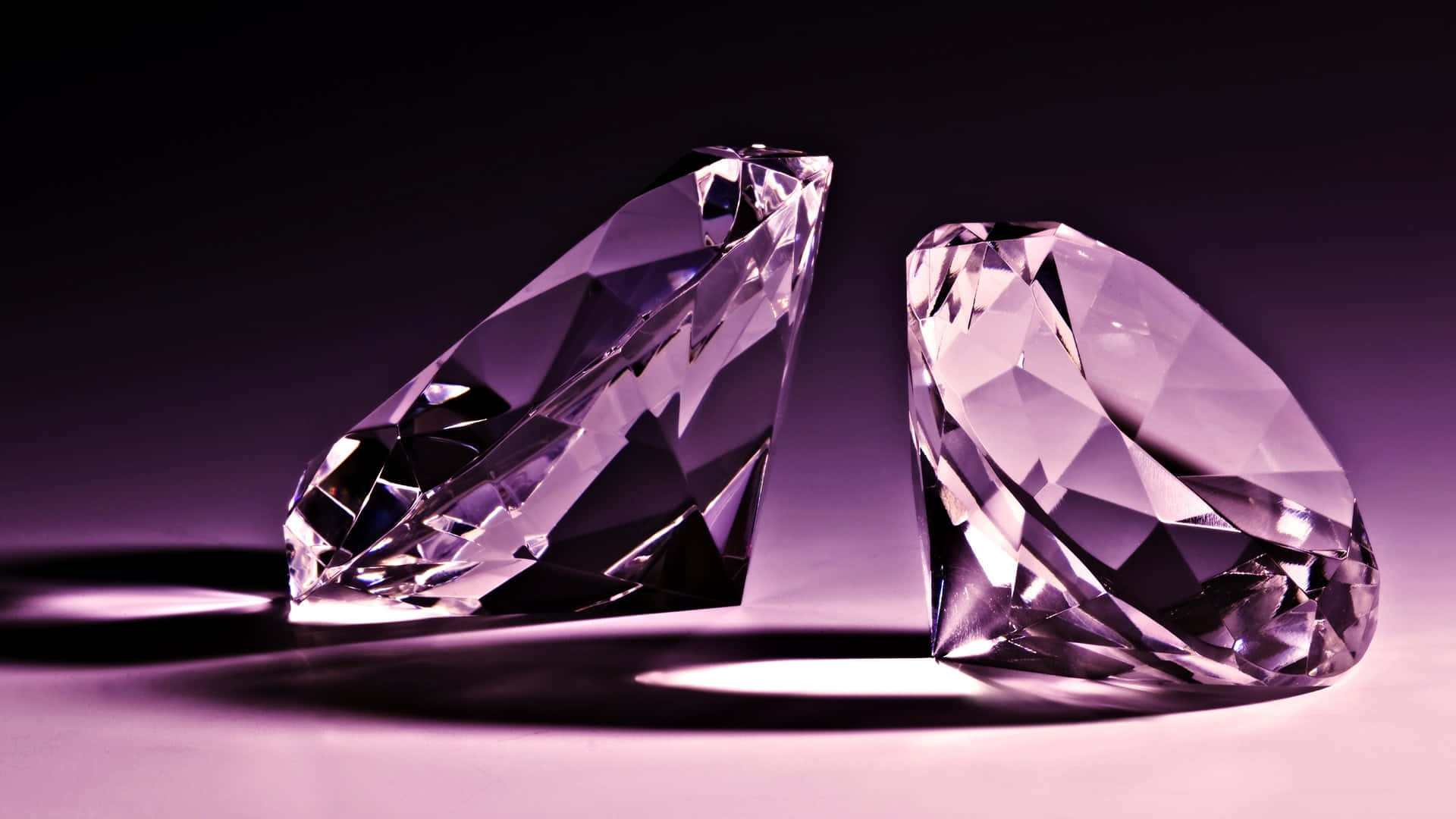 Purple Light Photography Of Diamond Gemstone