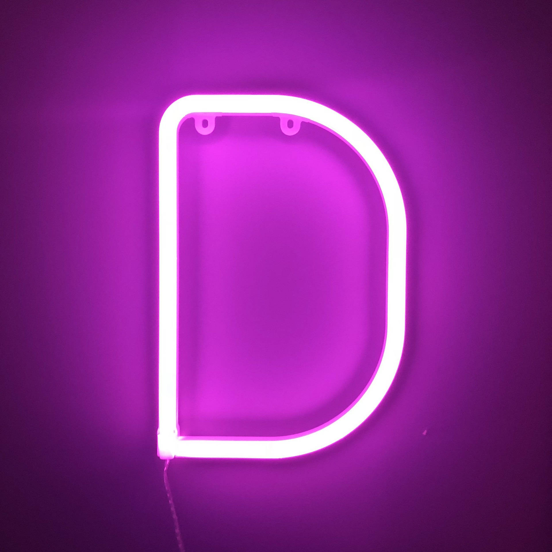 Purple Lights Letter D Background