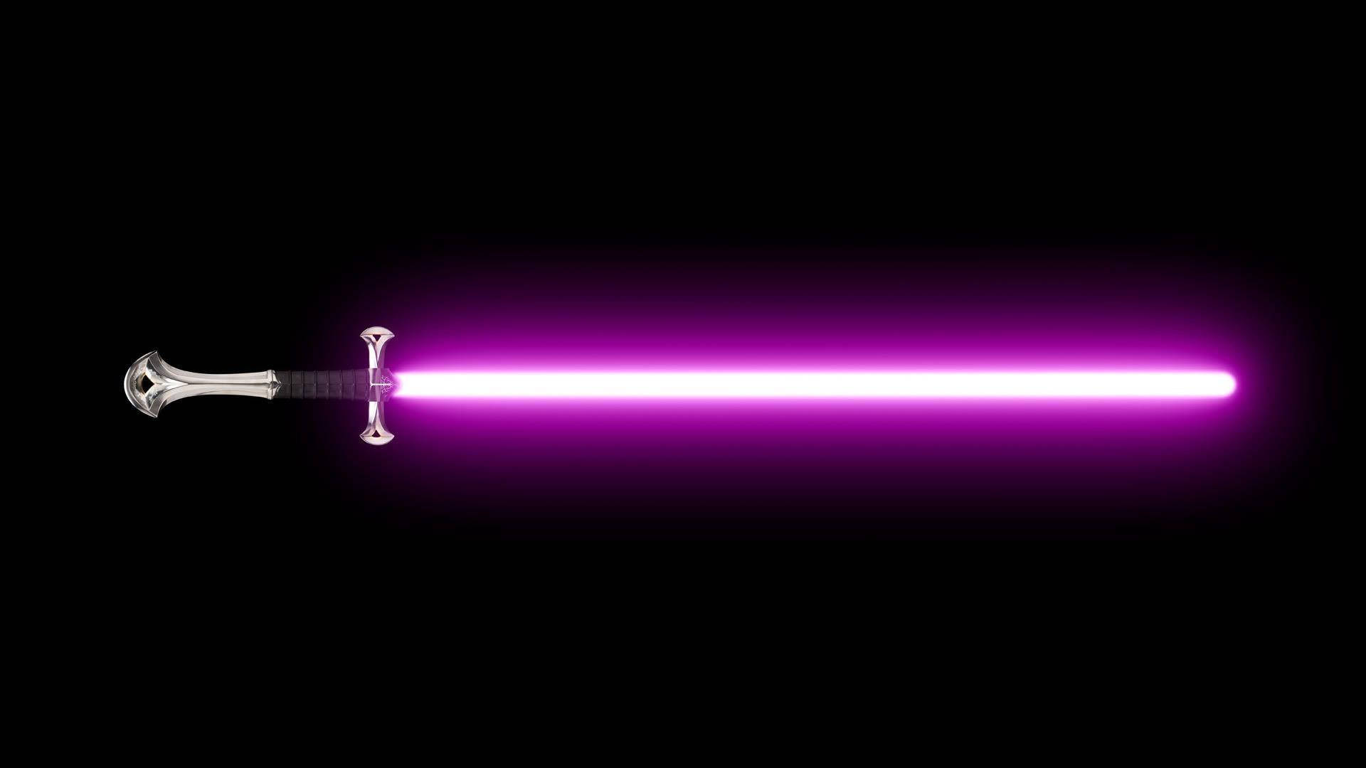 Purple Lightsaber Sword Background