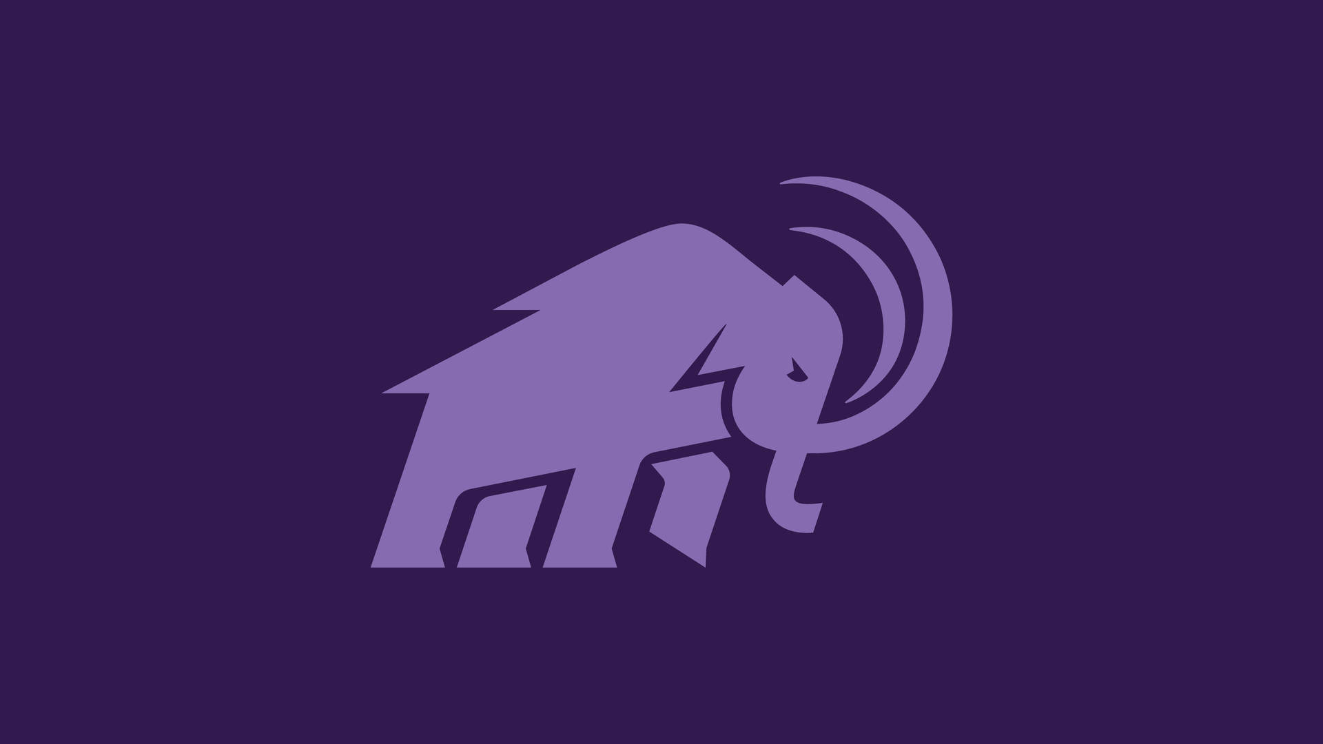 Purple Mammoth Logo Background