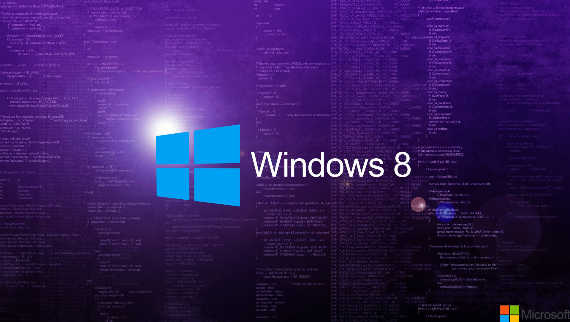 Purple Matrix Windows 8 Background Background