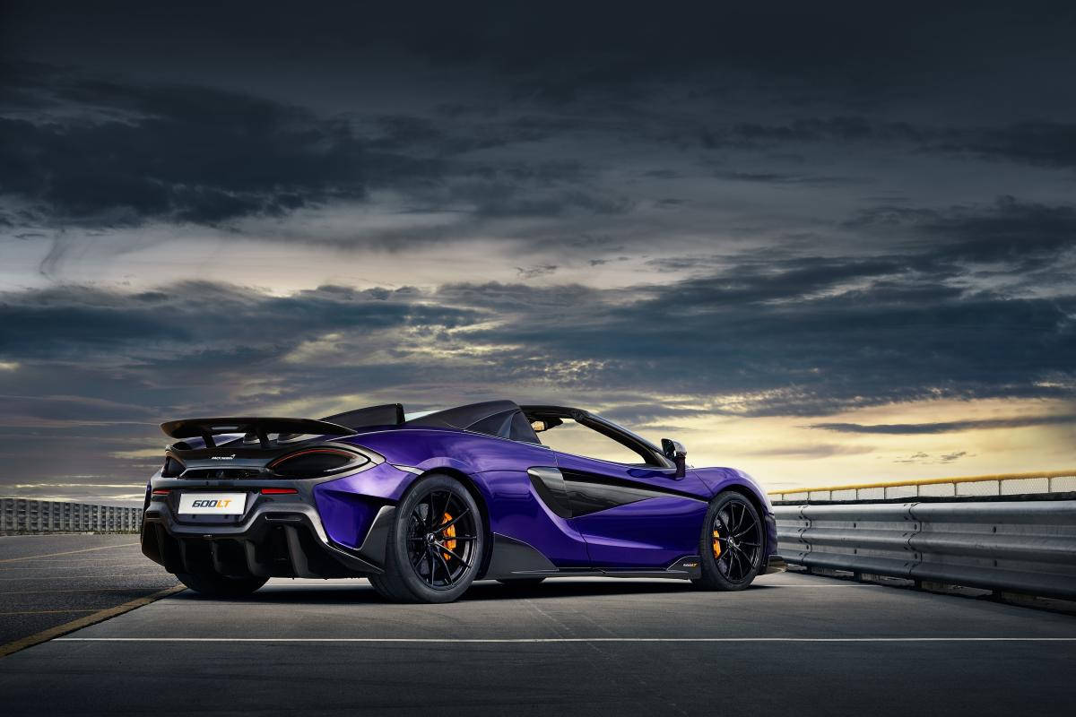 Purple Mclaren Spyder 600lt