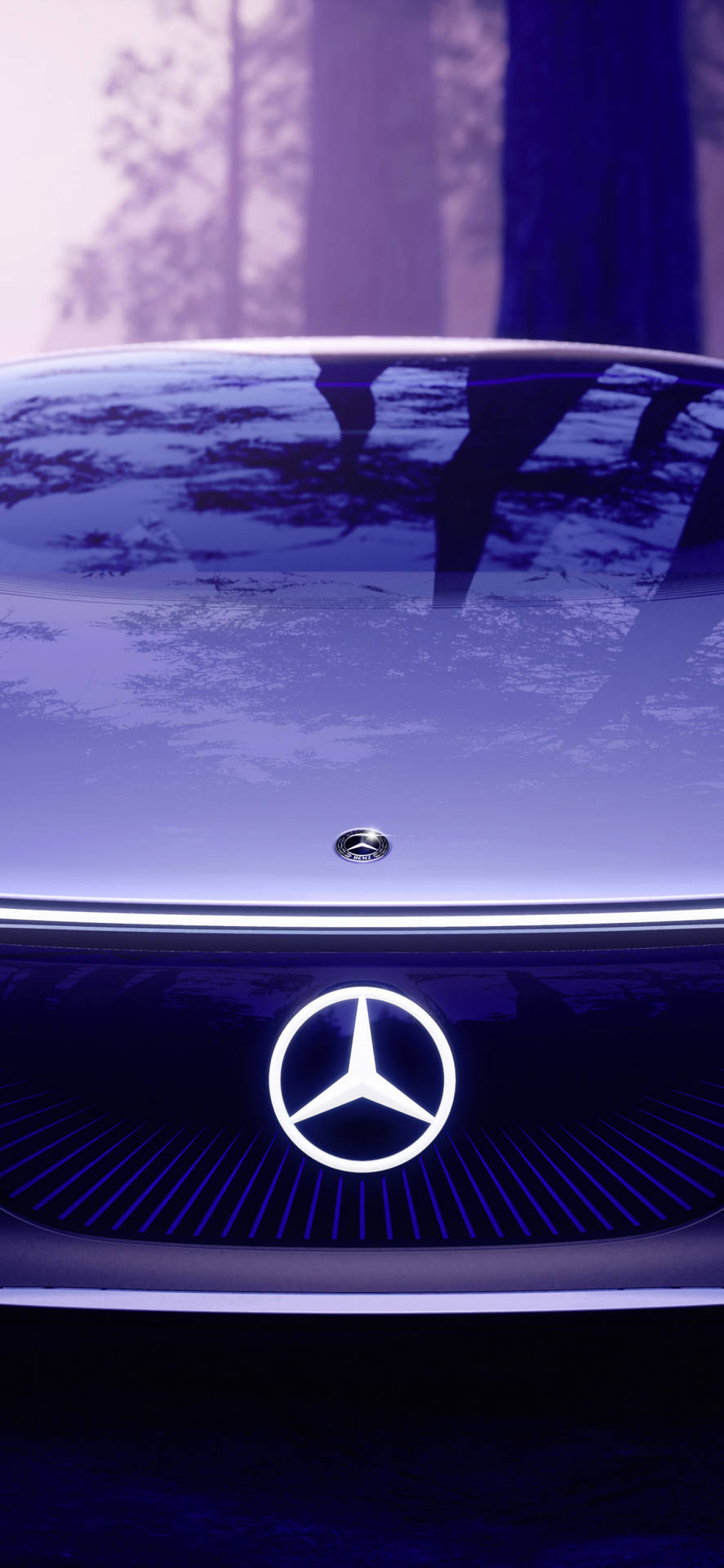 Purple Mercedes Iphone X Background