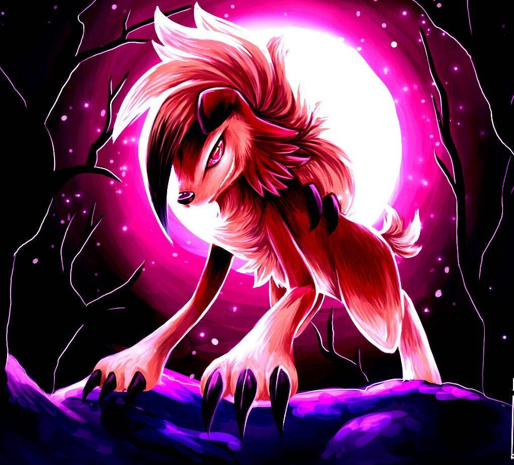 Purple Midnight Lycanroc Moon