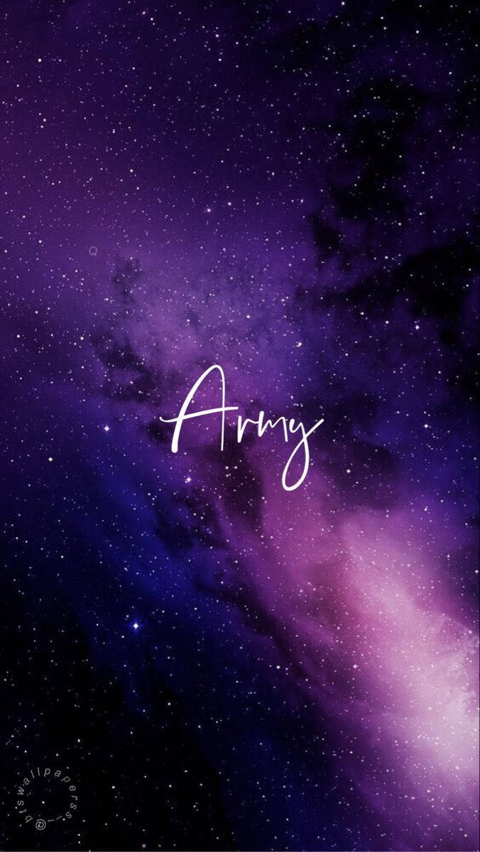 Purple Milky Way Bts Army Girl Background