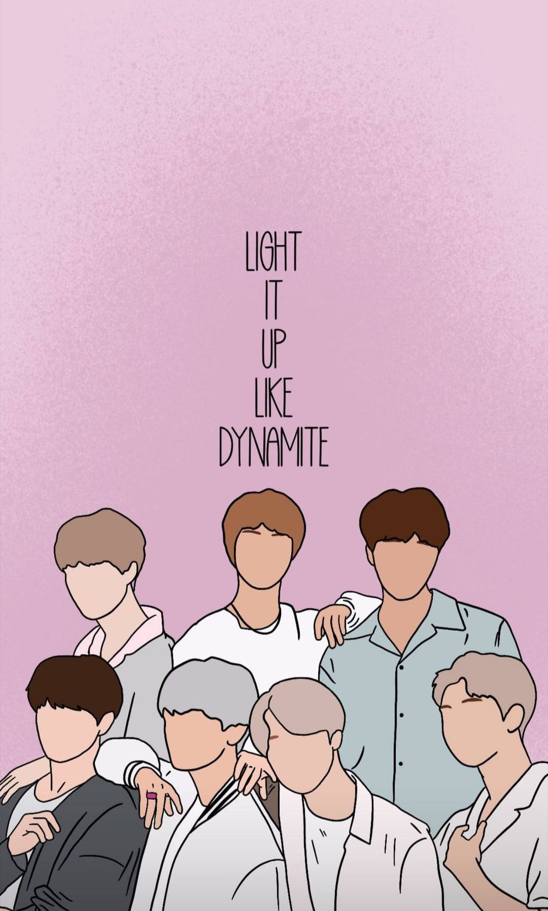 Purple Minimalist Aesthetic Bts Dynamite Background