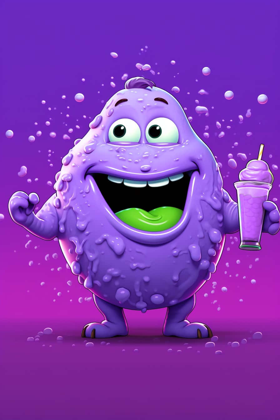 Purple Monster Smoothie Grimace