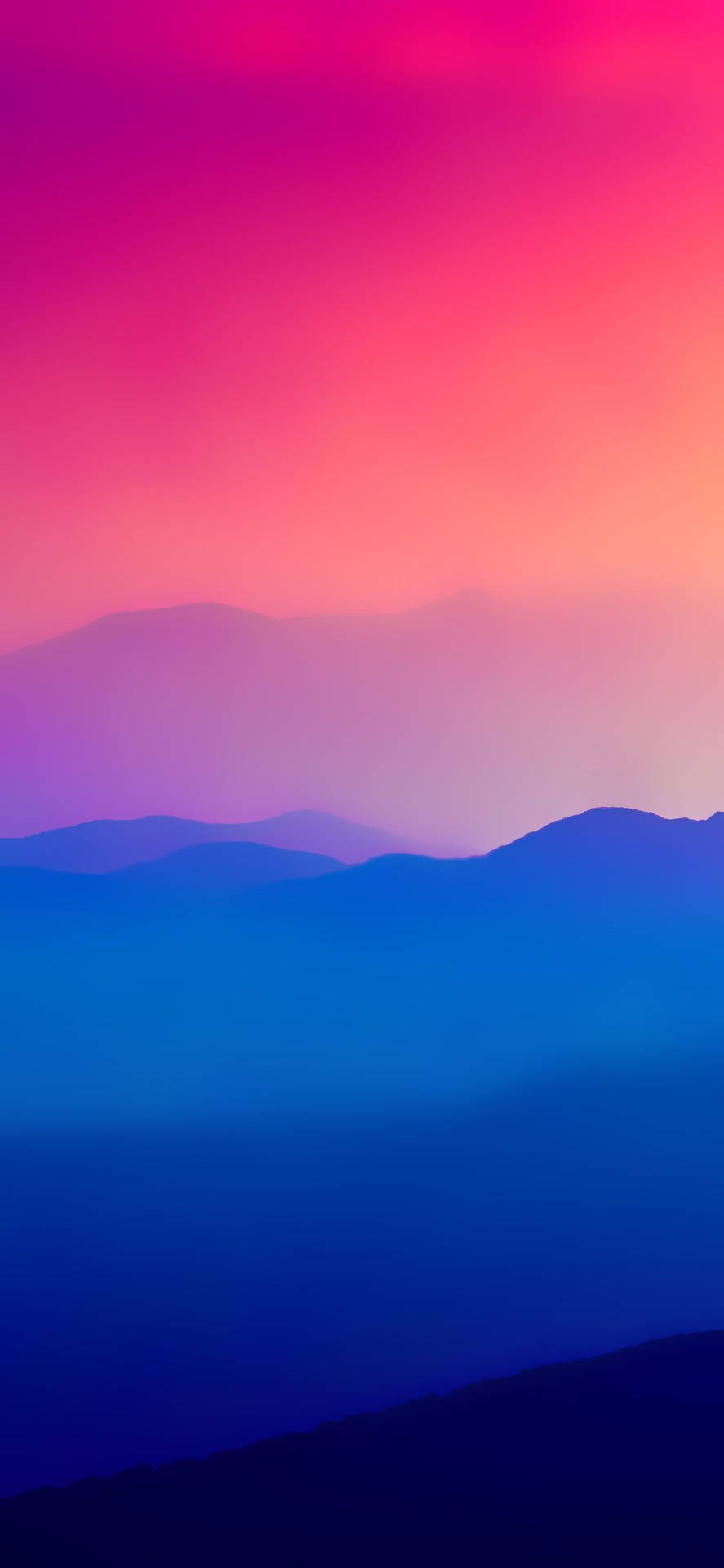 Purple Mountain Silhouette Color Iphone