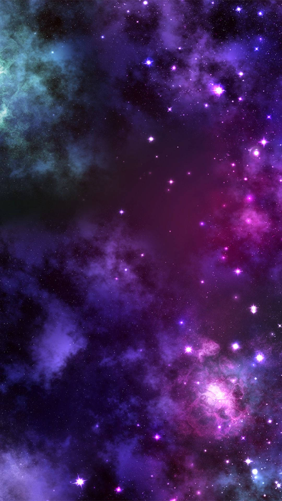 Purple Nebula Galaxy Background