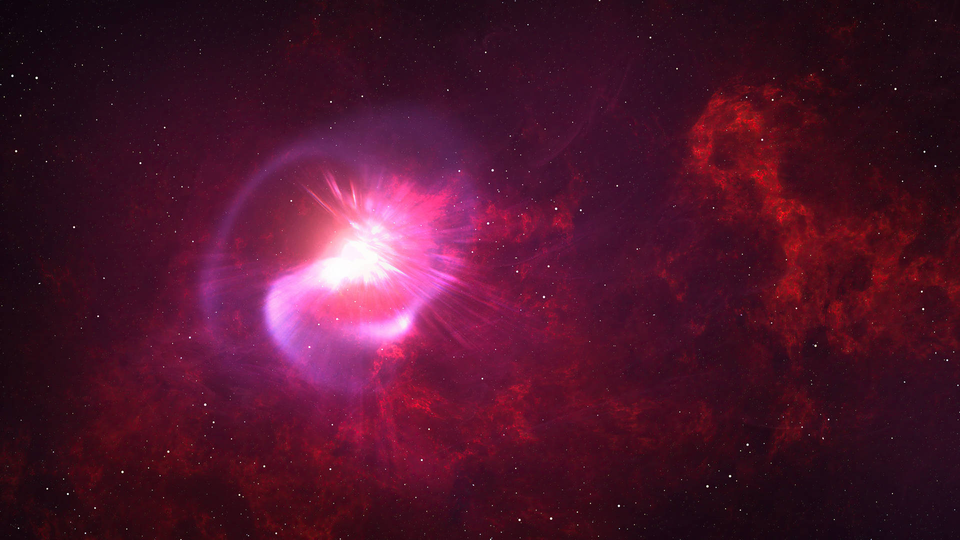 Purple Nebula Psychedelic 4k Background