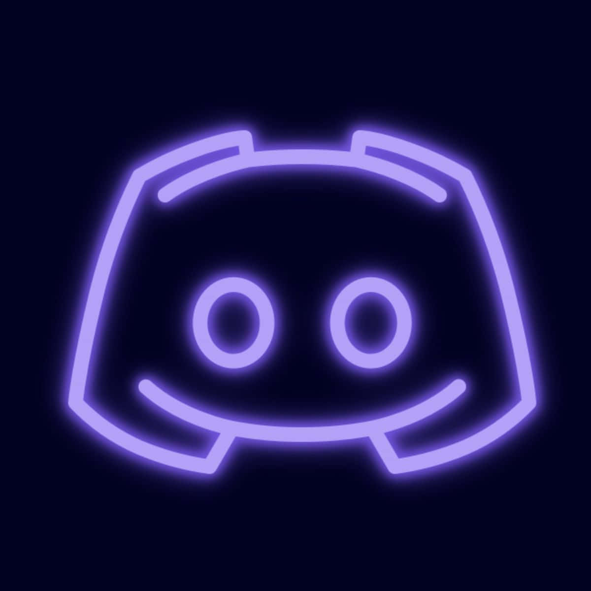 Purple Neon Discord Logo