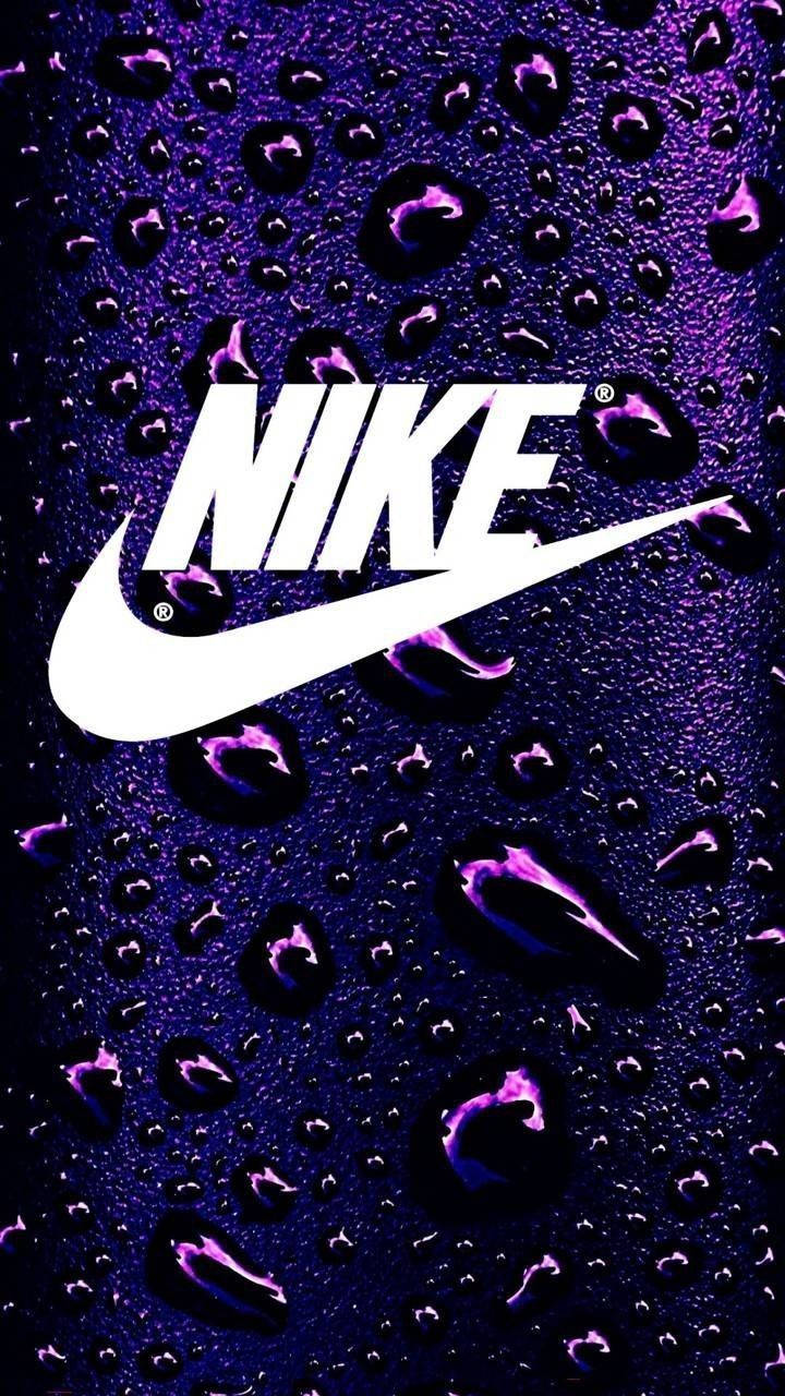 Purple Nike Swoosh Background