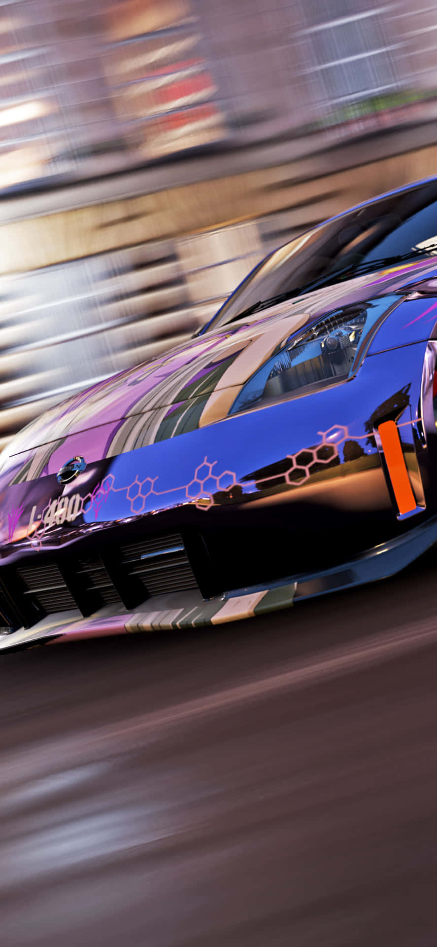 Purple Nissan 350z Iphone