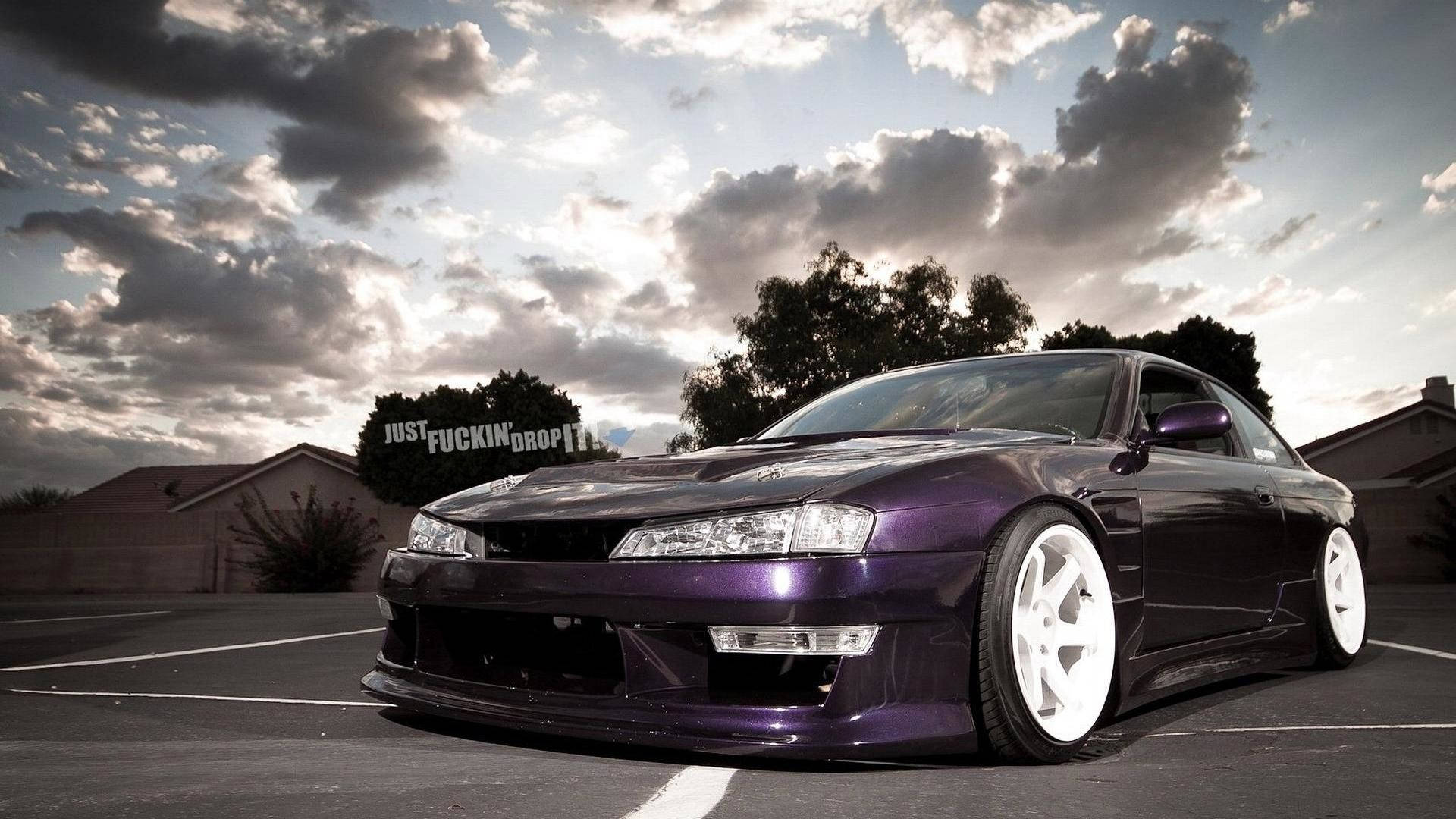 Purple Nissan Silvia S14 Background