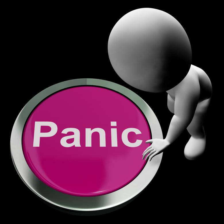 Purple Panic Press Button Background