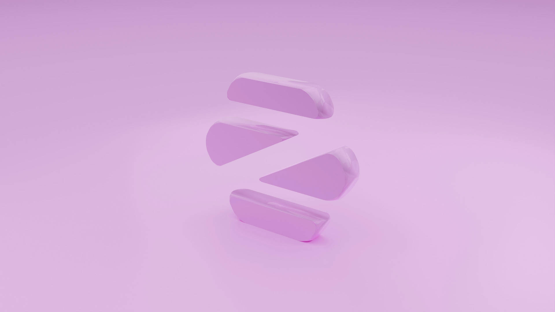 Purple Pastel Aesthetic 3d Cut-outs Background