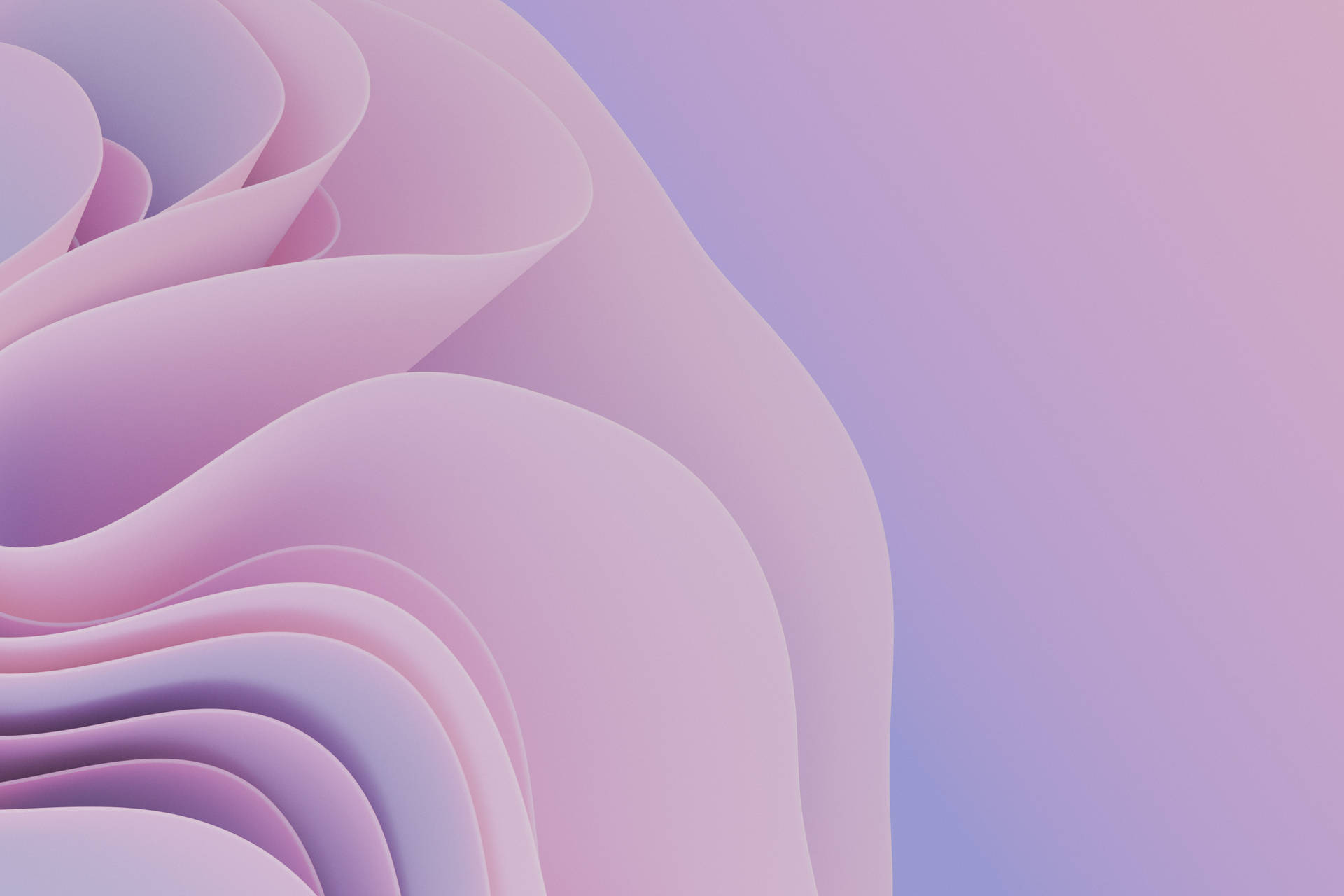 Purple Pastel Aesthetic 3d Wave Background