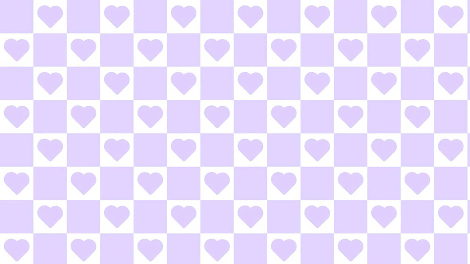 Purple Pastel Aesthetic Checkers Hearts