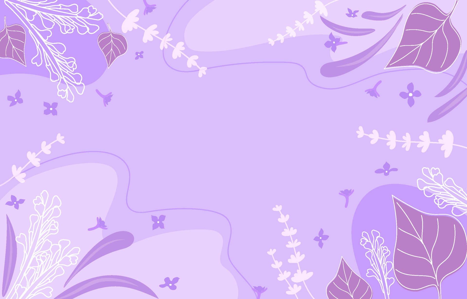 Purple Pastel Aesthetic Floral Background Background