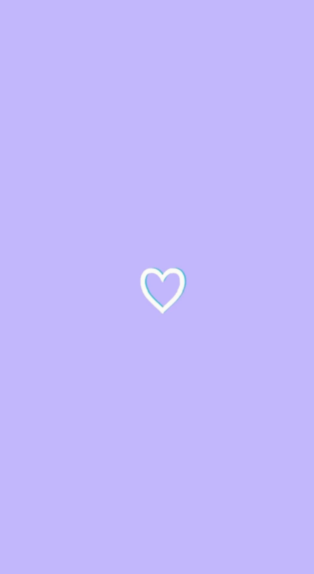 Purple Pastel Aesthetic Heart Icon Background