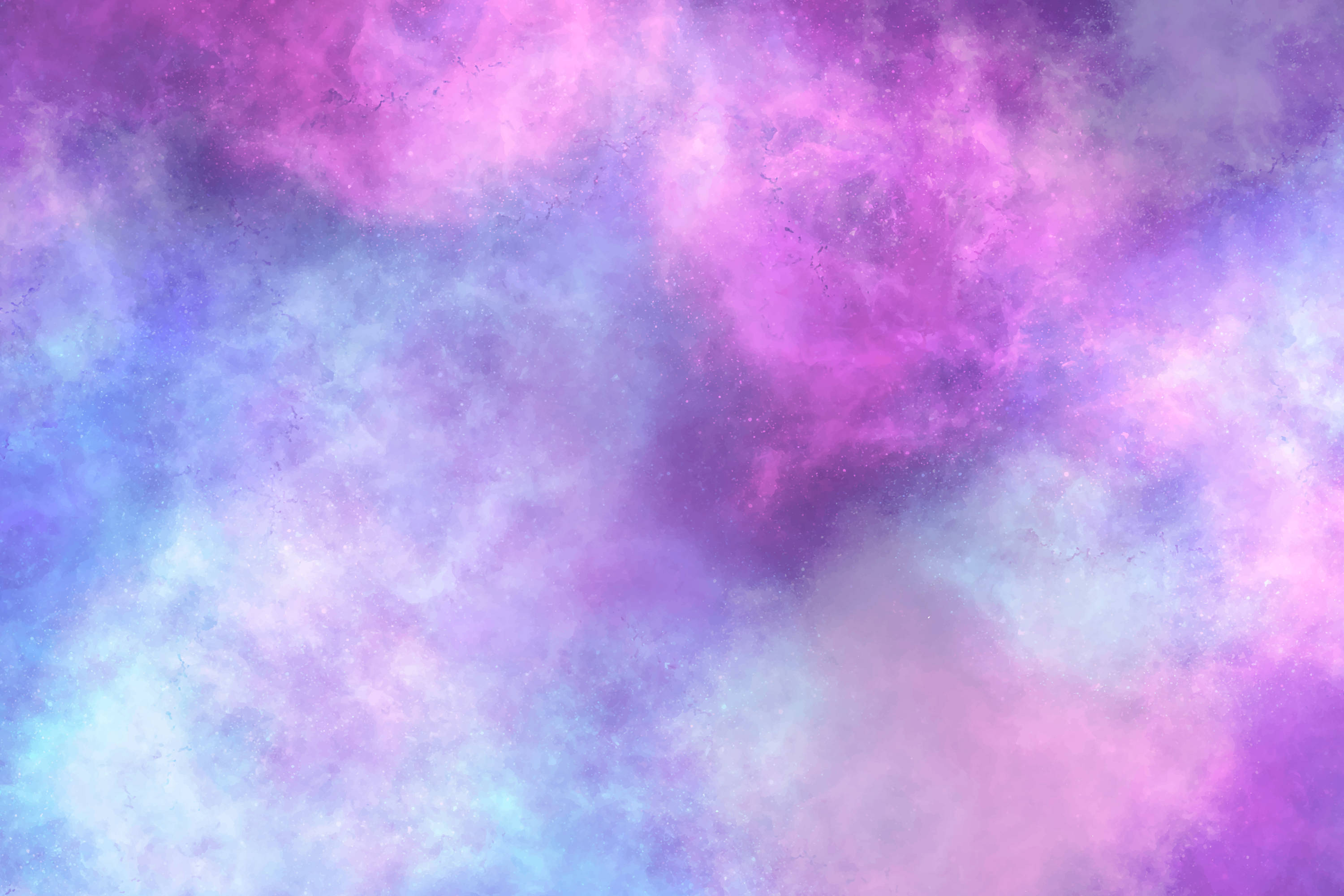 Purple Pastel Galaxy Watercolor Vector