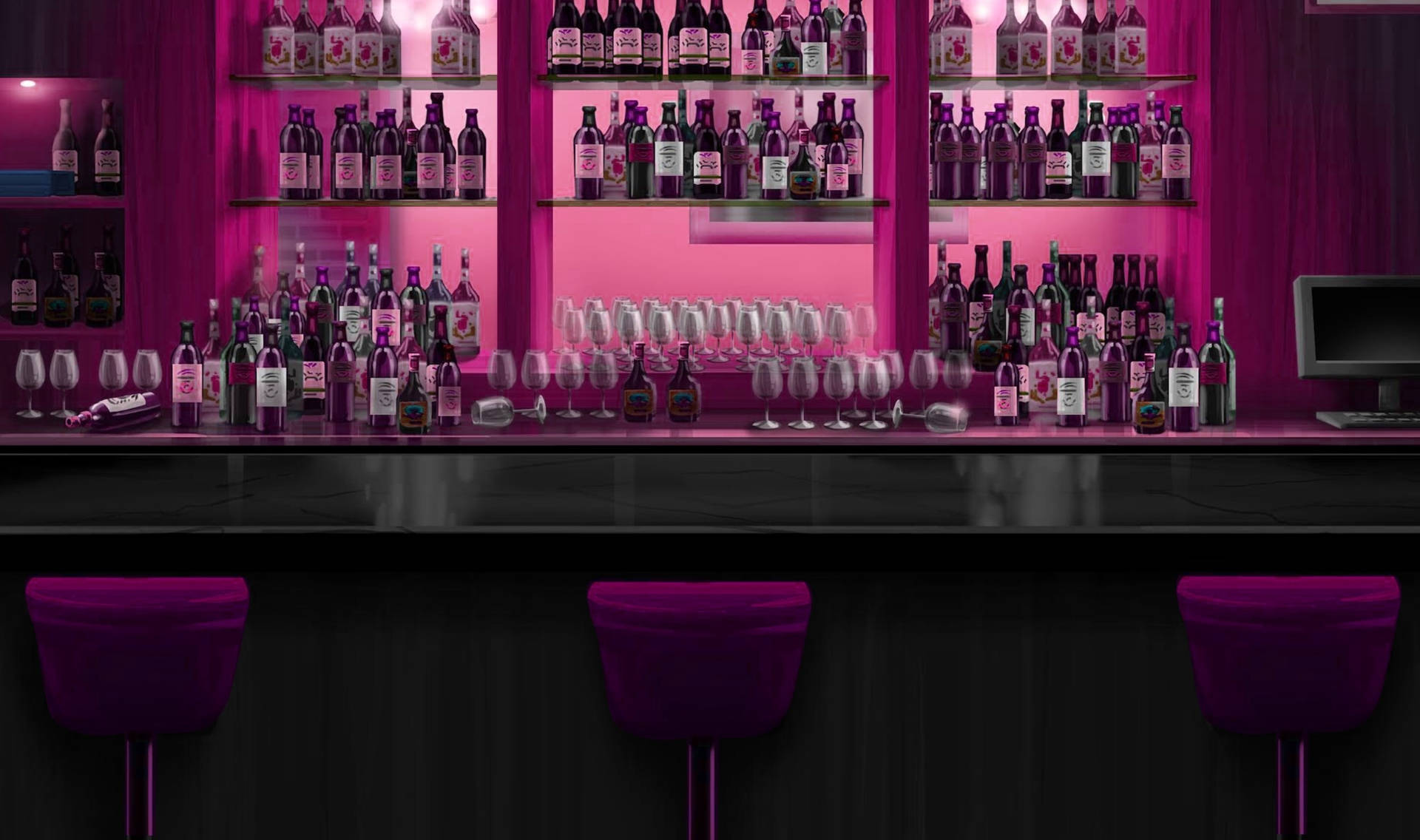 Purple Pink Bar Background