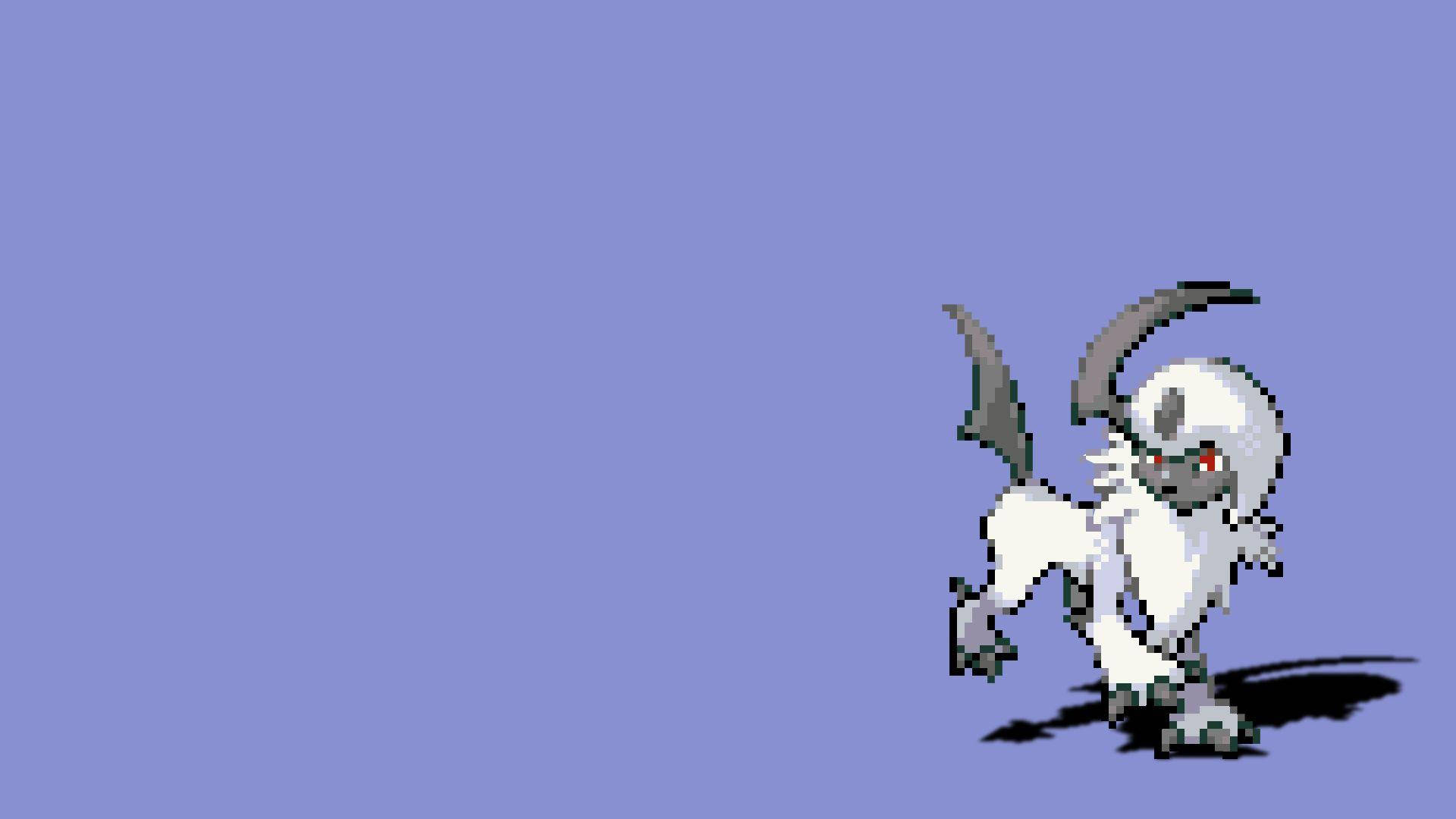 Purple Pixel Absol Background