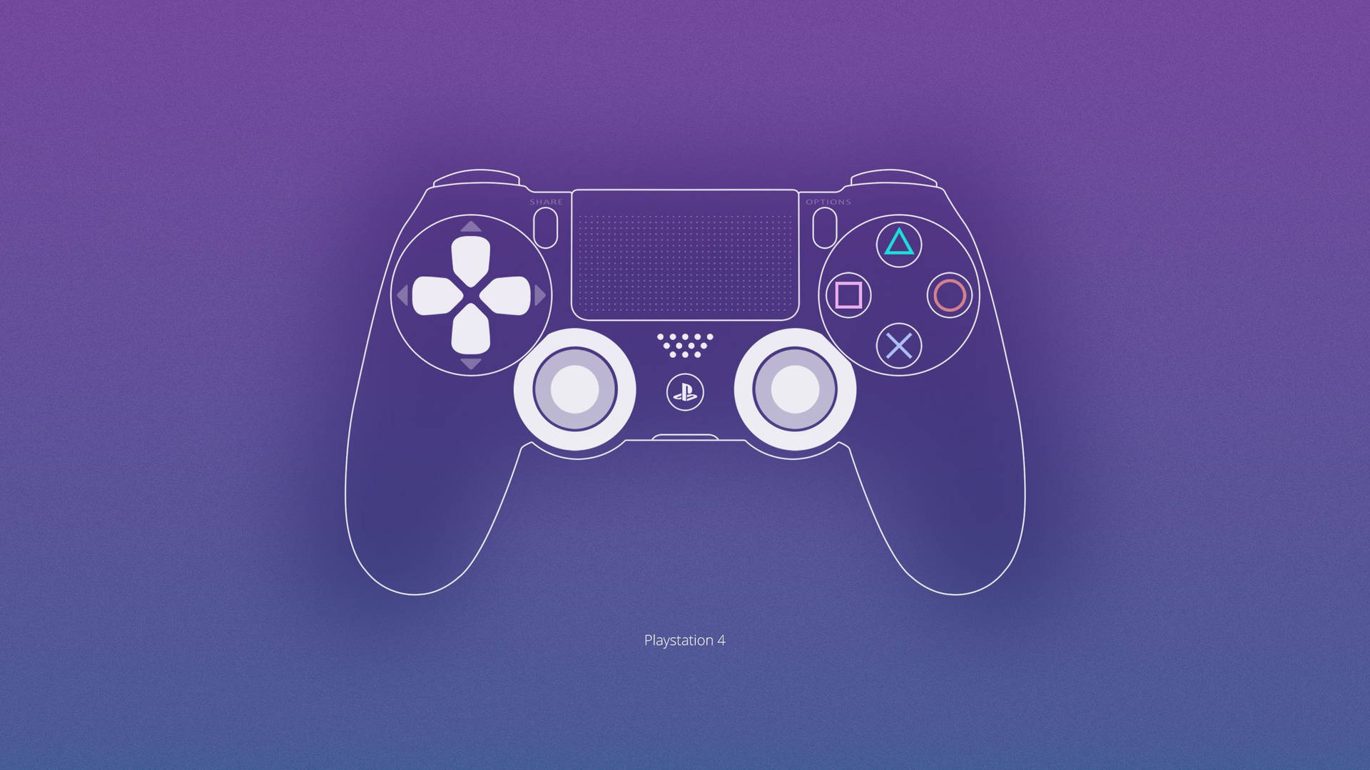 Purple Playstation Dualshock 4 Background