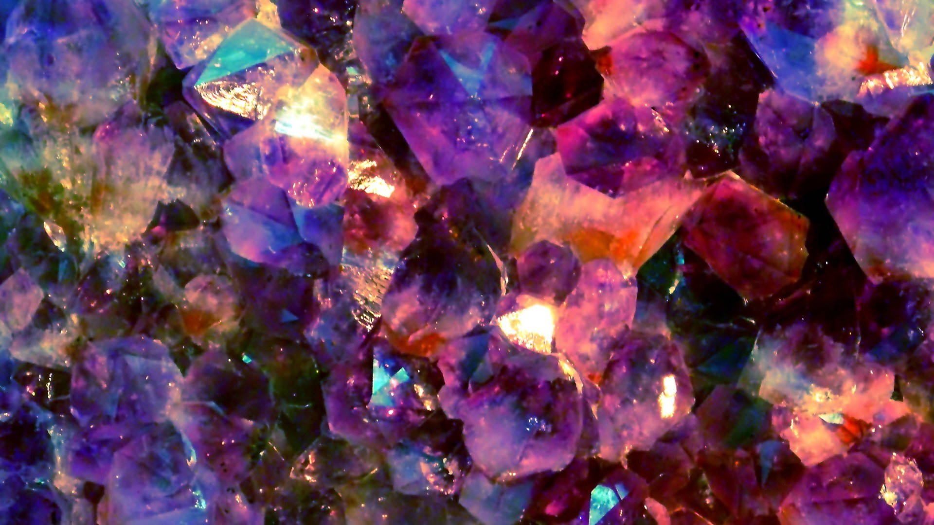 Purple Precious Gemstones Up-close Background