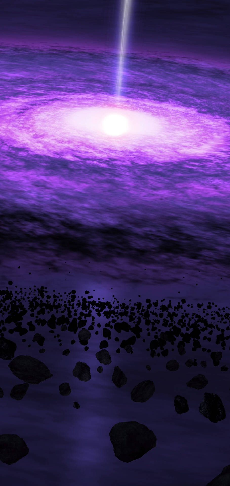 Purple Quasar Space Phone Background