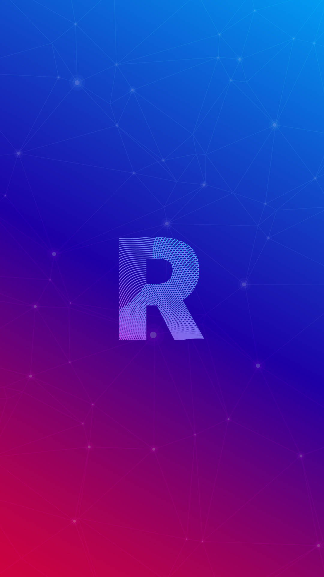 Purple Red R Alphabet Background