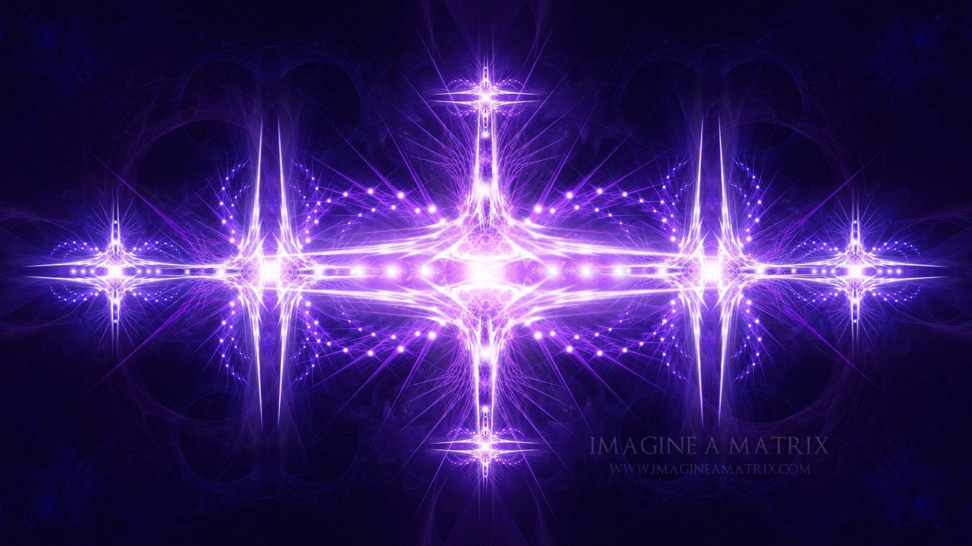 Purple Reflective Chakra Art Background