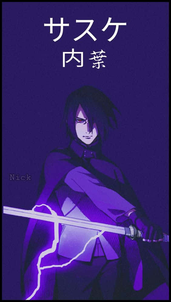 Purple Sasuke From Naruto Background