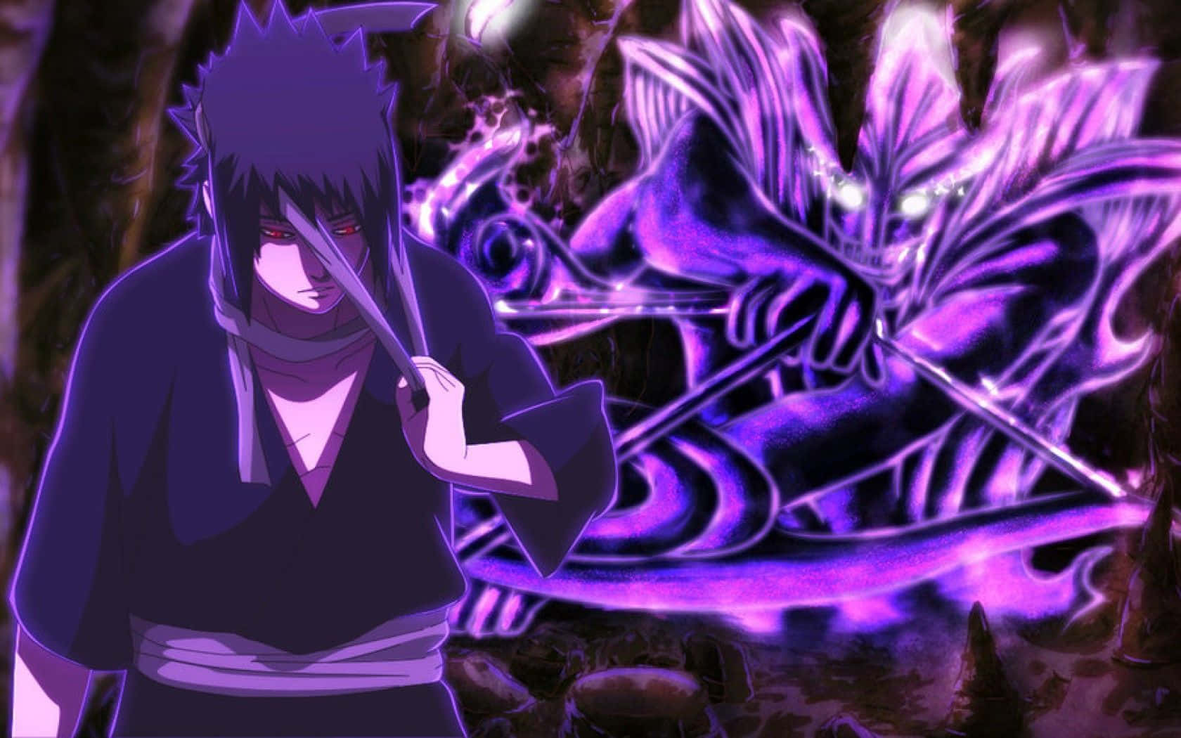 Purple Sasuke Looks Ready To Take On Any Challenger! Background