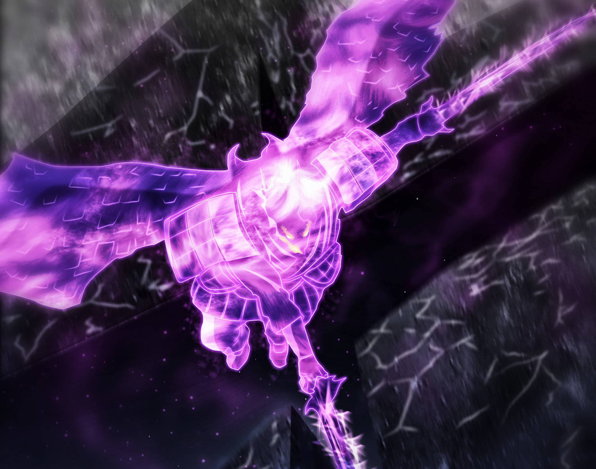 Purple Sasuke Susanoo Background