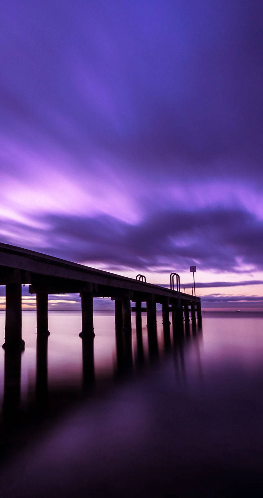 Purple Skies Horizon Portrait Background