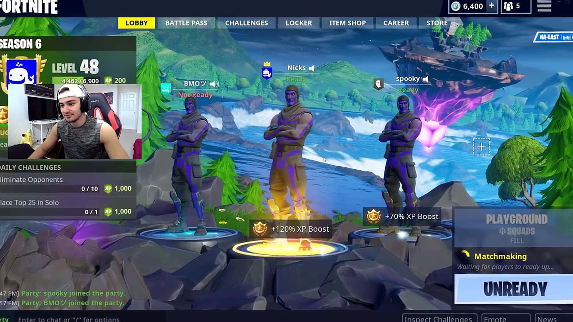 Purple Skull Trooper Invading The Battlefield Background