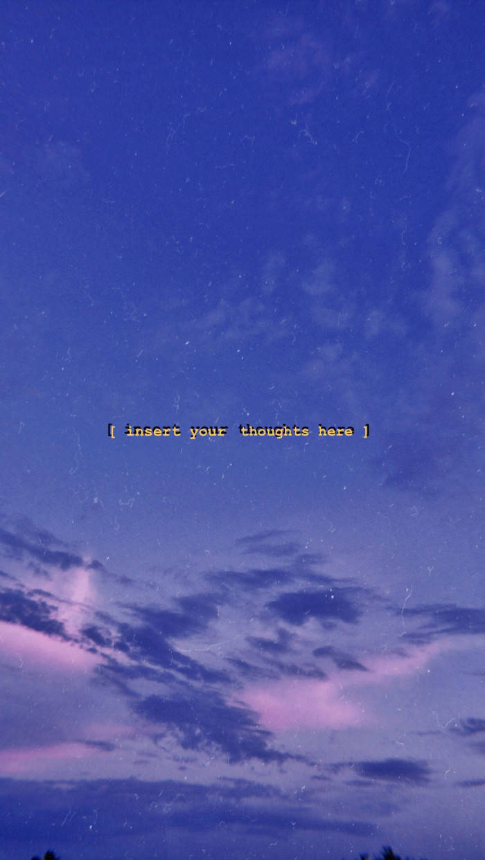 Purple Sky Aesthetic Quotes Tumblr Background