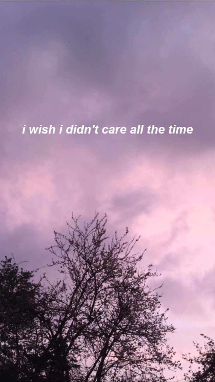 Purple Sky I Don't Care Background